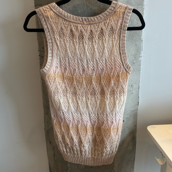 Missoni Textured Knit Sweater in Cream and Tan - Picture 4 of 6